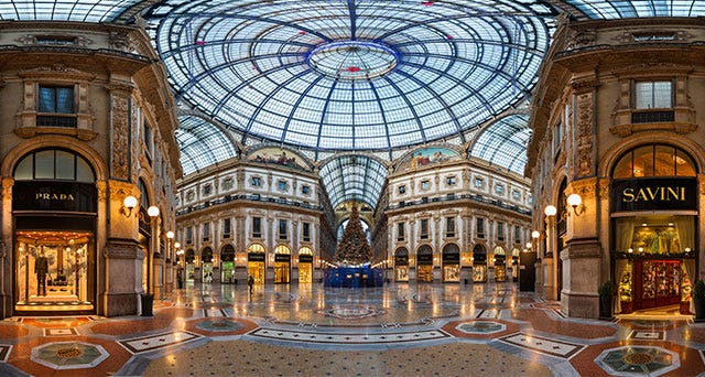 File:Galleria Vittorio Emanuele II di Milano - Interno - Vista da